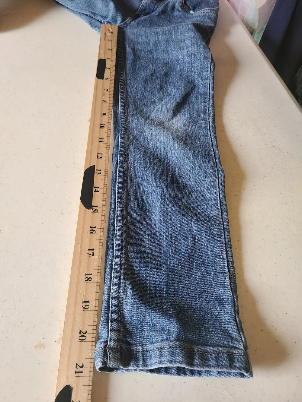 Set of 2 Boys Straight Leg Jeans Size 7 | Levi’s & Chaps | Adjustable Waist